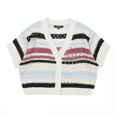 Ethnic Stripe Knit Cardigan Azb4ck01iv