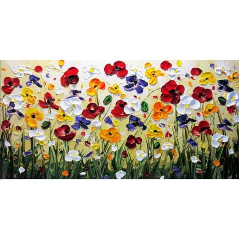 Abstract Flowers Oil Painting On Canvas Wall Art Posters And Prints Wall Pictures For Living Room Bedroom Nordic Art Home Decor