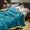 Summer Ice Silk Quilt Thin Section Air Conditioning Blanket Single Double Queen Size Bedding Set With Pillowcase