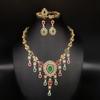 Newlywed's Four-Piece Set - Fashion Alloy Necklace, Ring, Women's Gift Jewelry Set