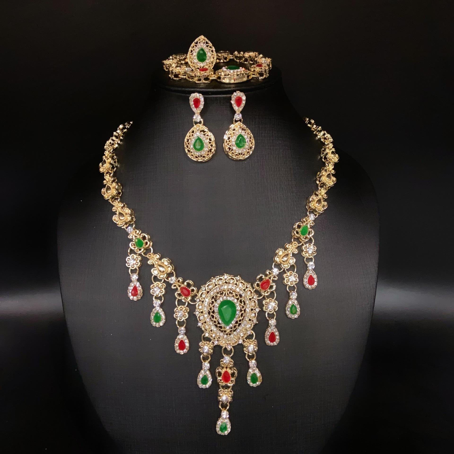 

Newlywed s Four-Piece Set - Fashion Alloy Necklace, Ring, Women s Gift Jewelry Set