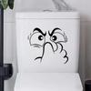 1Pc Abstract Face Sticker With Nose Covering - Self-Adhesive Plastic Decorative Sticker, Home Decor, Holiday Decoration