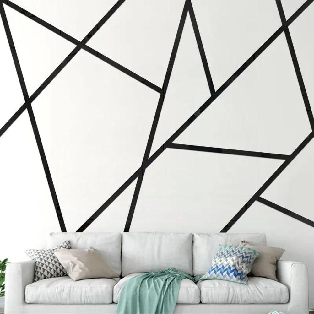3Meter Mirror Wall Sticker Self-adhesive Stainless Steel Flat Decorative Line