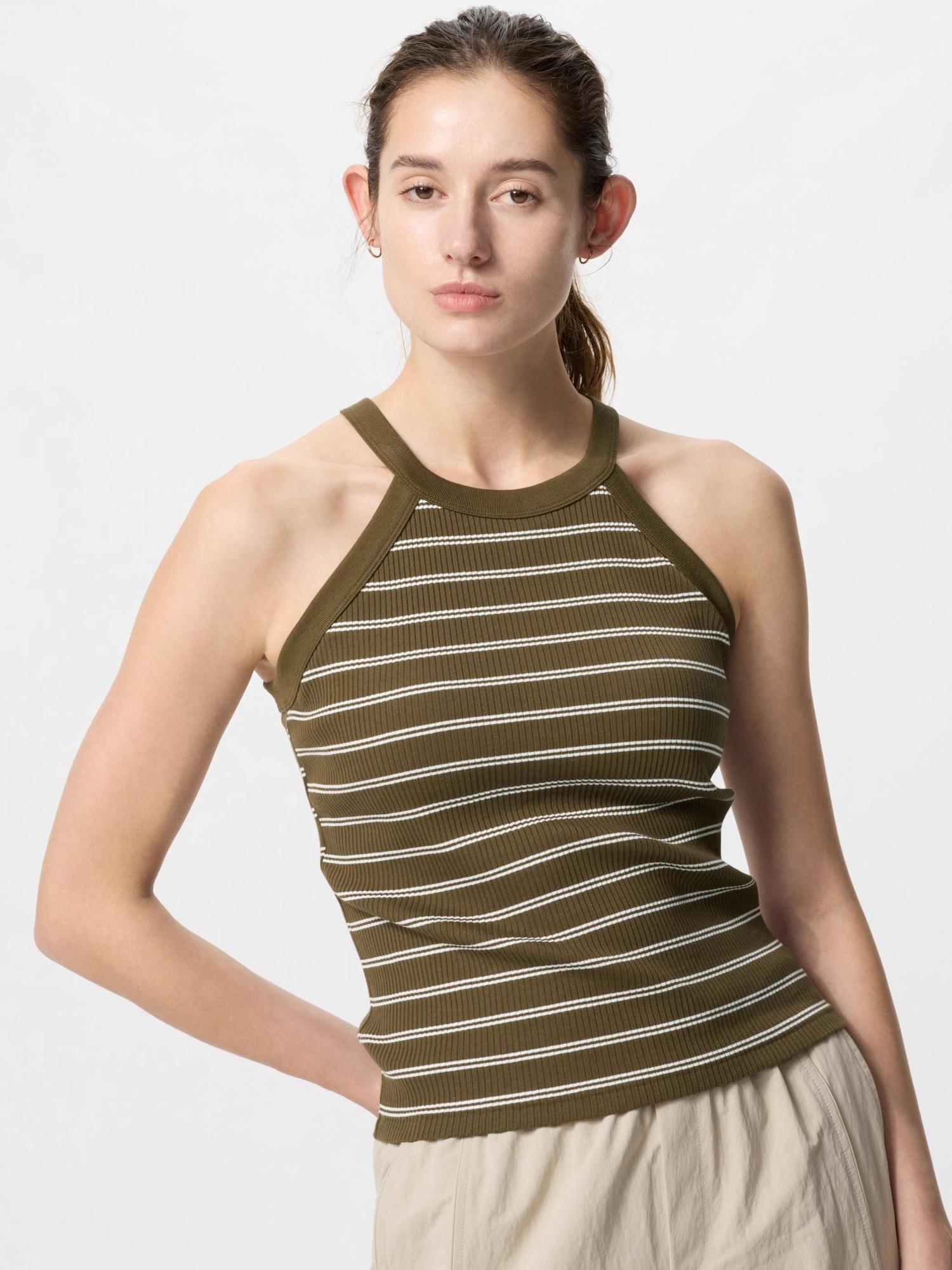 

Uniqlo Japan топ-бюстгальтер с бретелью через шею 33 KHAKI/XS