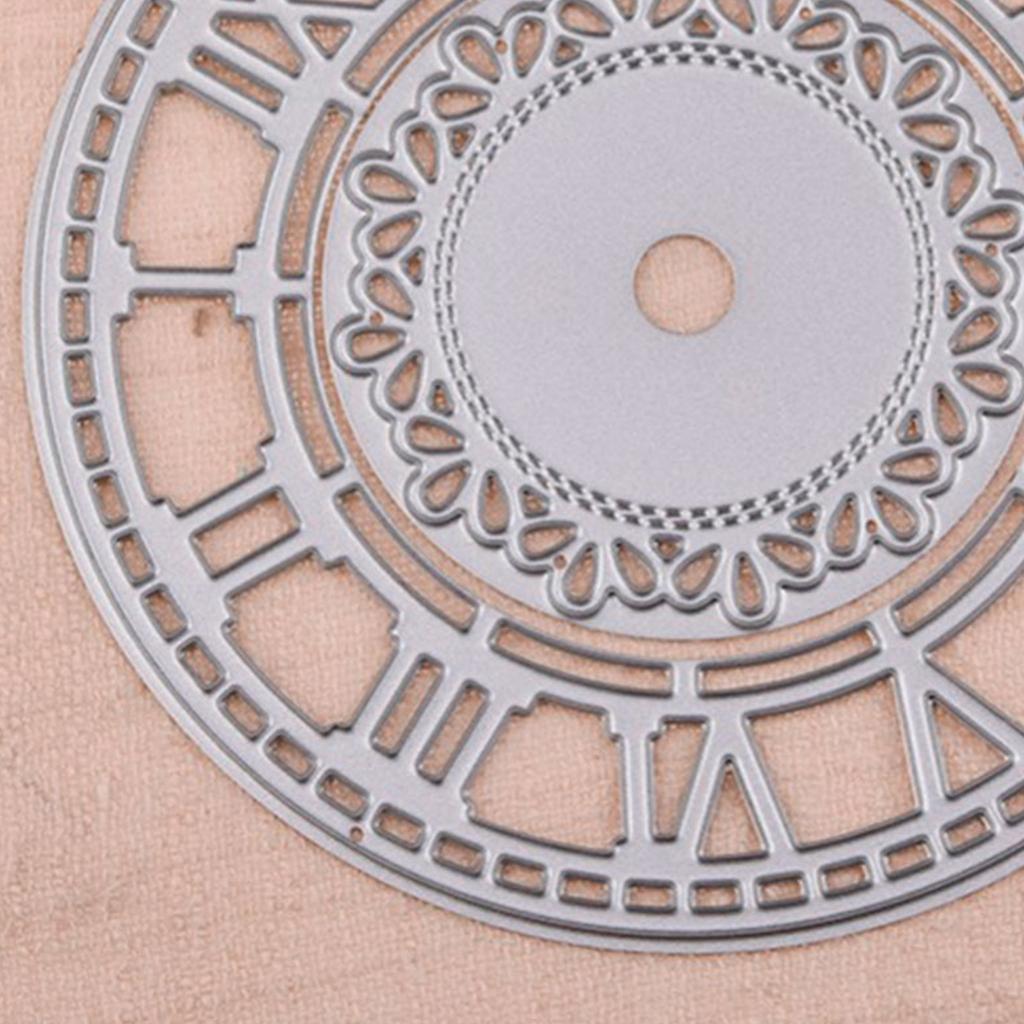 Clock Metal Cutting Dies Stencils for DIY Scrapbooking Decorative Embossing Paper Cards Template Decor Die Cuts