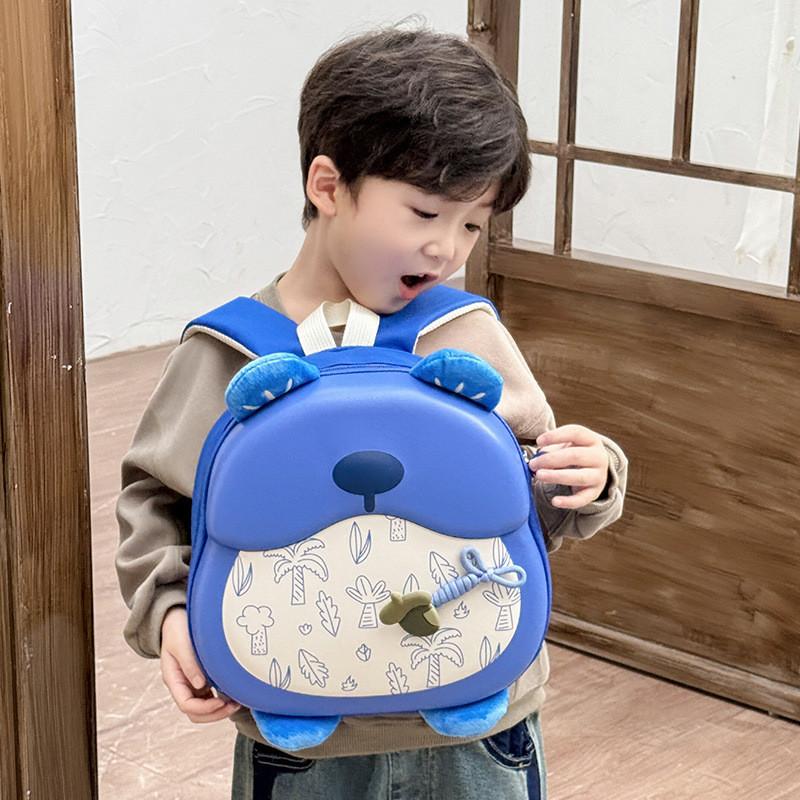Cartoon Backpack Bear Kidss Hard Shell Schoolbag Fashionable Backpack Versatile