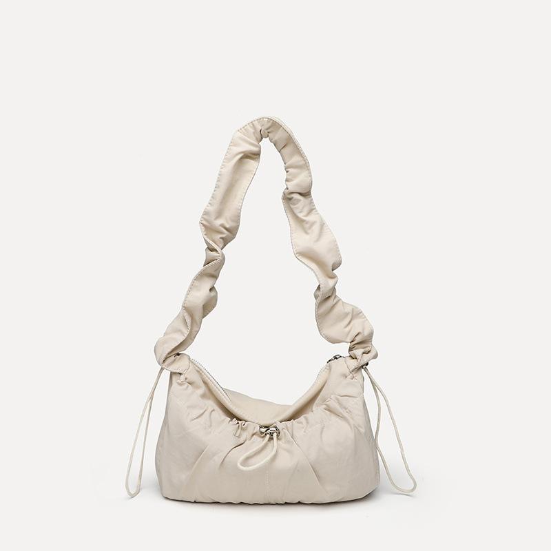 Nylon Waterproof Pleated Shoulder Women'S Bag Cloud Underarm Bag Crossbody Fashion Bag Large Capacity Niche Women'S Bag