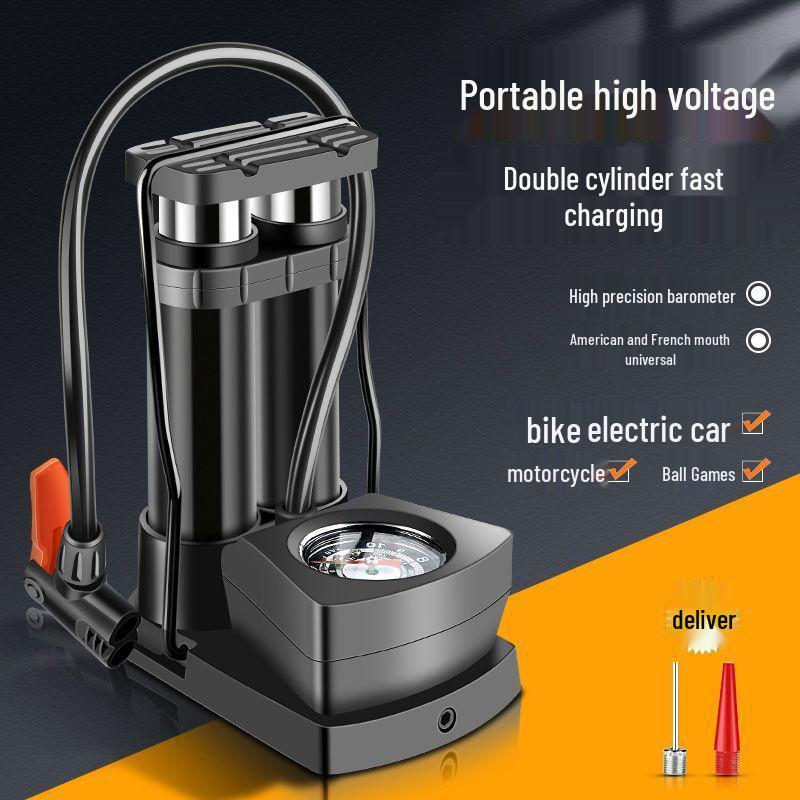 Universal High-Pressure Electric Foot Pump for Basketballs and More