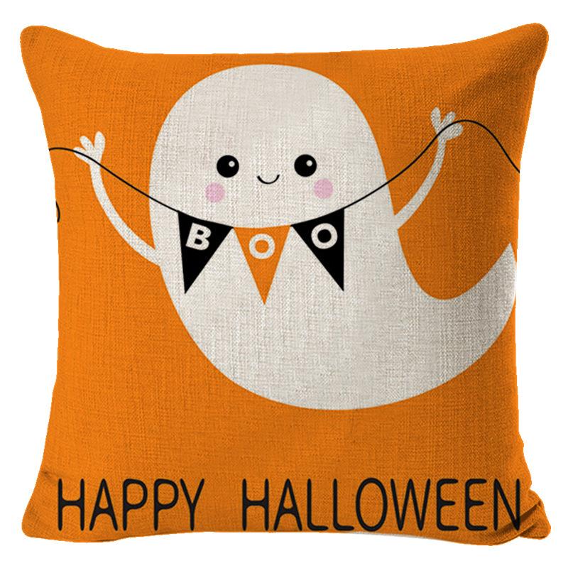 Pillow Cover Halloween Funny Atmosphere Decoration Car Cushion Room Bedside Cushion Sofa Waist Cushion Cushion Cover