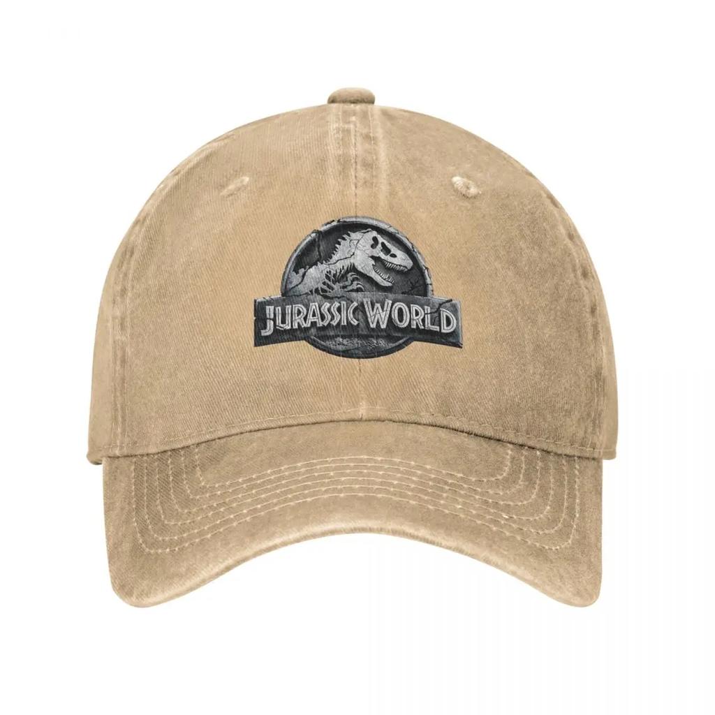 Dinosaur Jurassic Park Baseball Cap Fashion Distressed Washed Cap for Men Women Outdoor Summer Soft Hats Cap
