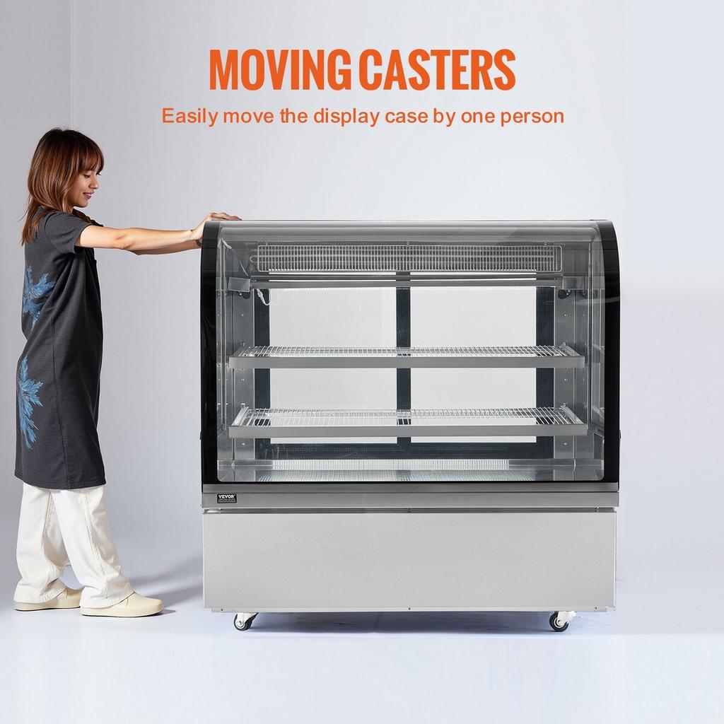 Refrigerated Display Case Bakery Display Fridge Case 18 Cu ft/505L 2-Tier