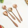 4/8pcs Stainless Steel Cherry Blossom Spoon Coffee Spoon Dessert Spoon