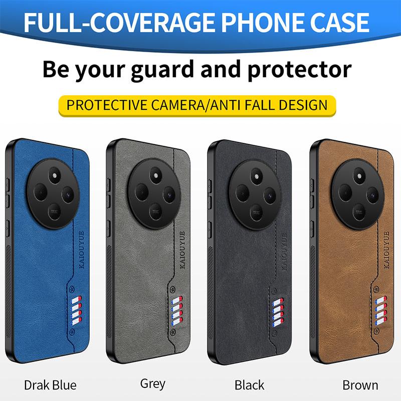 For Xiaomi POCO M7 5G Skin Feel Matte Leather Phone Case Soft Back Cover Funda For Xiaomi POCO M7 Protector