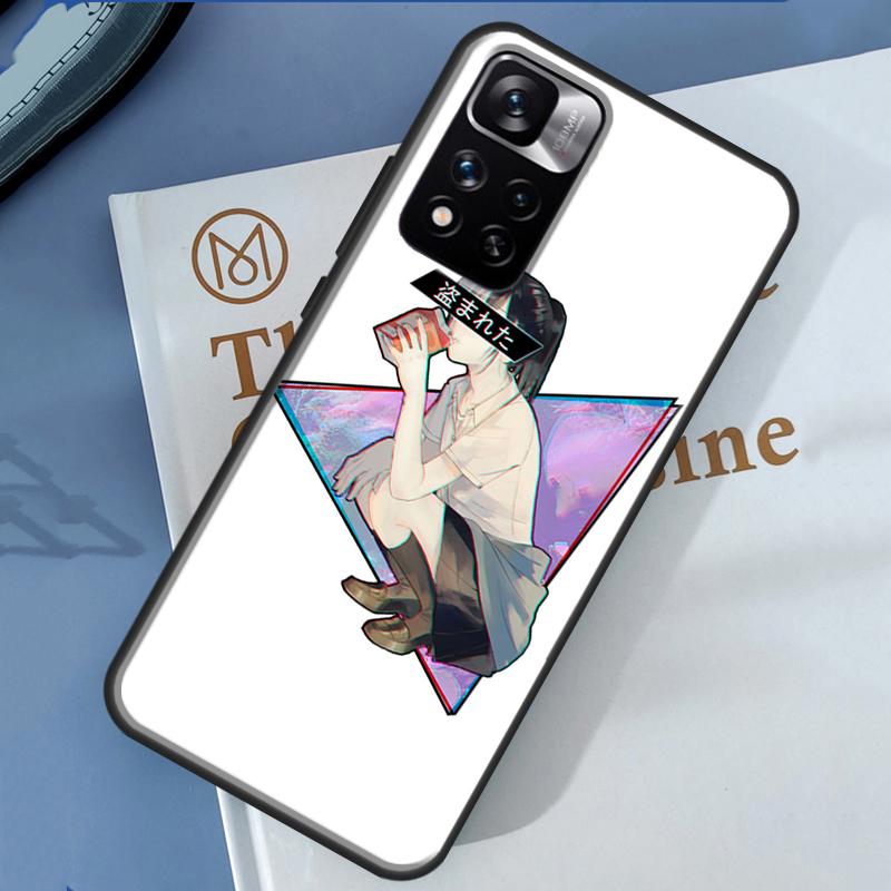 Sad Japanese Anime Case For Xiaomi Redmi Note 14 13 11 9 10 12 Pro 9S 10S 11S 12S Redmi 10C 12C 13C 14C Cover