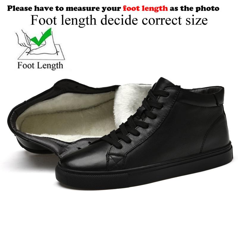 Echtes Leder Weiß High Top Sneakers Herren Skateschuhe Skateboard Schuhe Schwarz Große Größe 48 49 Herbst Winter Plüsch