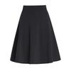 Sukně á la korejský styl s vysokým pasem, plisovaná, áčková - Dámská midisukně deštníkového střihu v jednobarevném provedení.