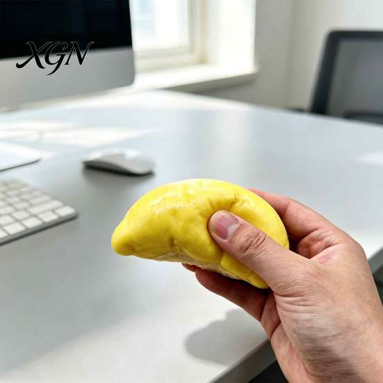 Stretchy Durian Squeeze Toy Simulated Pulp Toy, Fake Fidget for Stress Relief & Relaxation, Realistic Fruit Sensory Adults and Kids Relaxing