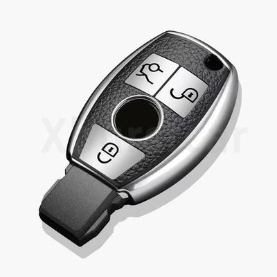 Leather TPU Shell Fob Car Key Case Cover for Mercedes Benz A B C E Class GLS GLA GLK GLC CLS CLA AMG W204 W205 W212 W463 W176
