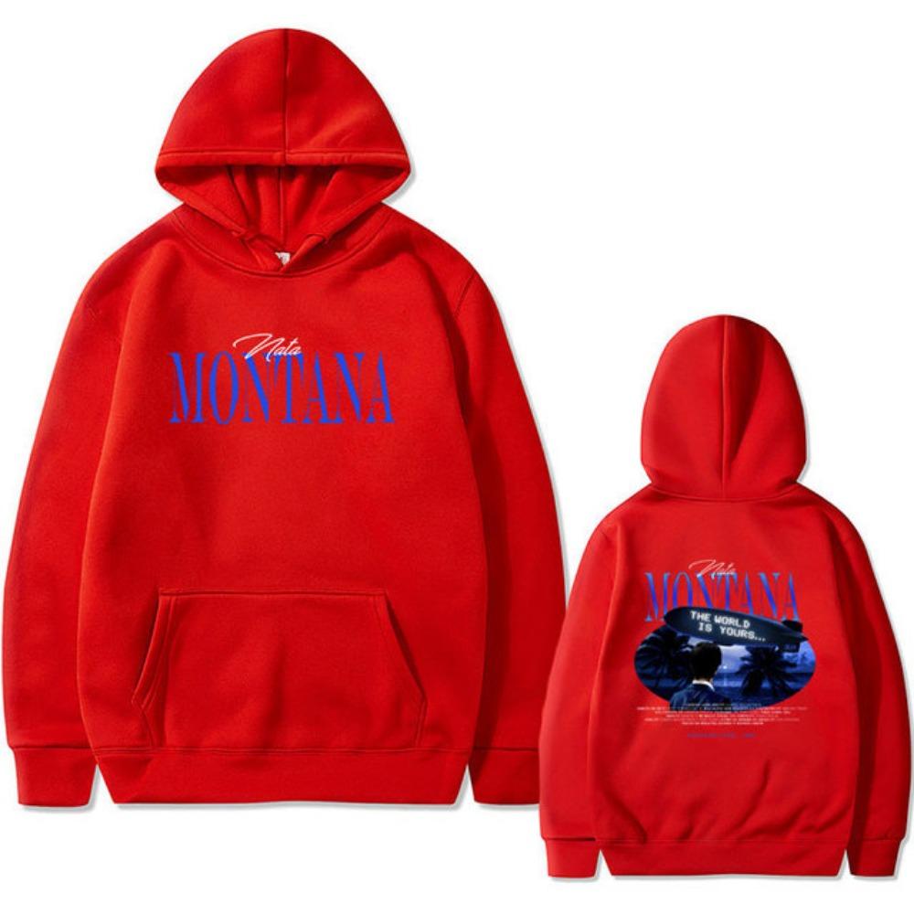Natanael Cano Nata Montana The World Is Yours Graphic Print Hoodie Unisex Hip Hop Vintage Pullover Men Women Oversized Hoodies