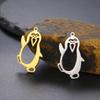 Penguin Stainless Steel Pendant For Men And Women Fashionable And Cute Animal DIY Accessories Valentine's Day Gift Jewelry Gift
