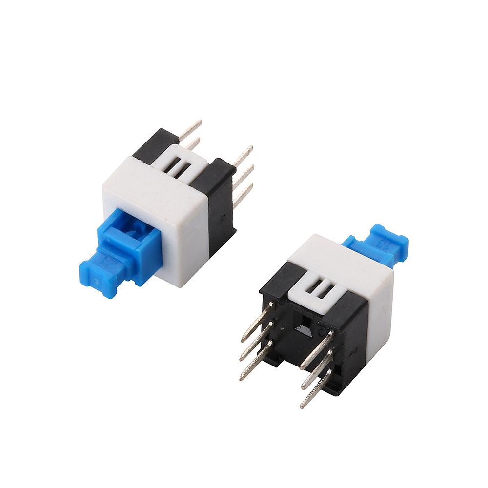 10Pcs/Lot 5.8x5.8 7x7 8x8 8.5x8.5mm Self Locking / Self Reset Push Tactile Power Micro Switch 6 Pin Button Switches