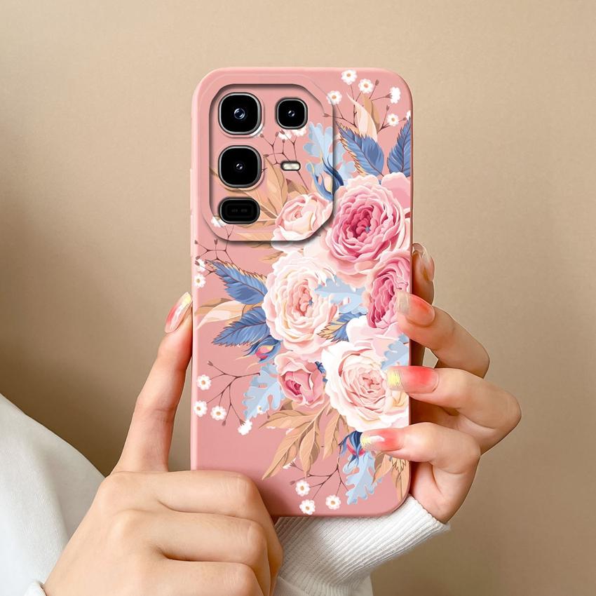 Phone Cover For Infinix Note 50 50X Pro Plus 50S Cute Cartoon Avocado Pattern Square Soft Liquid Silicone Advanced Dustproof Shell For Infinix Housing