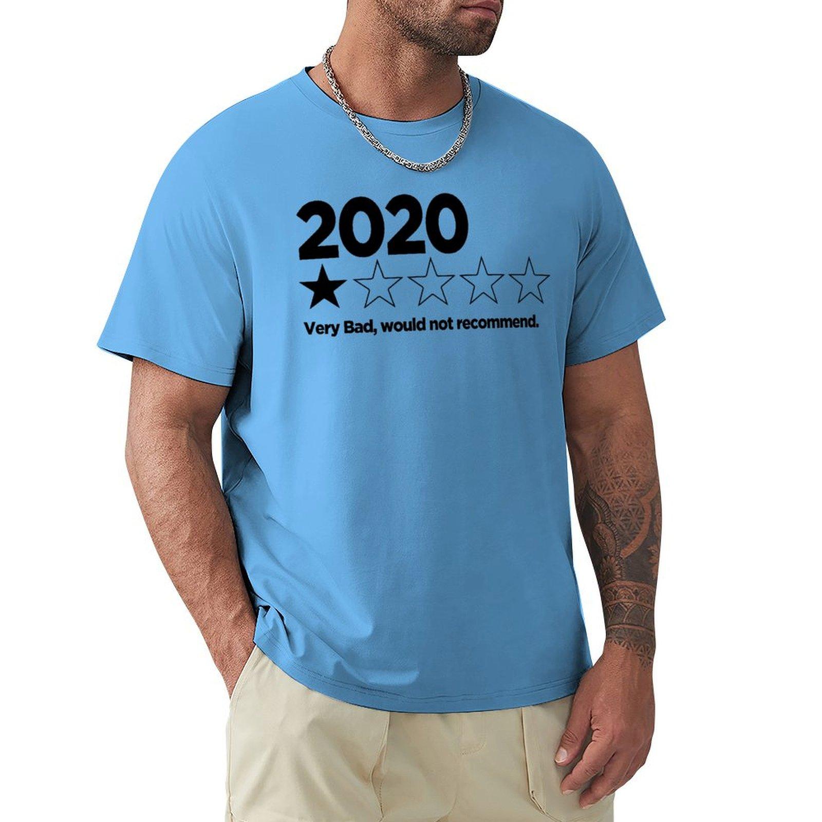 2020 bad year T-Shirt oversizeds blanks mens funny t shirts S