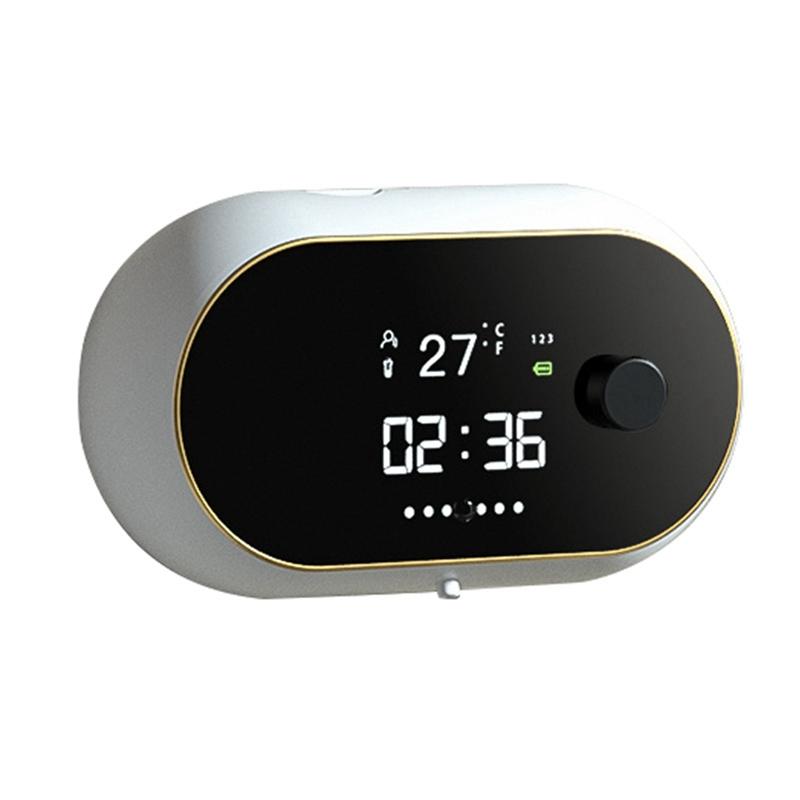 

Автоматический дозатор мыла GTBL Настенный Перезаряжаемый Светодиодный Дисплей Дозатор Гелевого Мыла Для Кухни Ванной белый