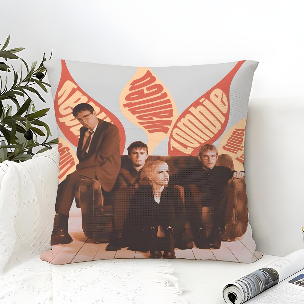 Gold Alternative Rock Band T-The Cranberries 3 Pillow Case Linen Pillow Case Sofa Home Decor Cushion Cover Cushion Cove