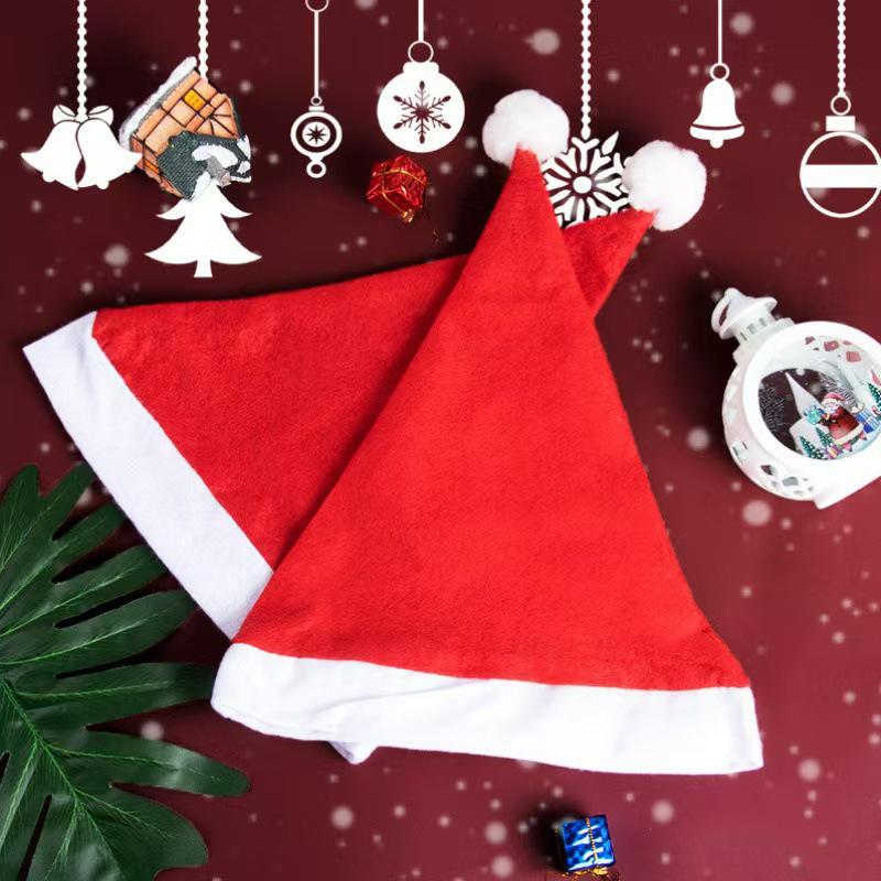Santa Claus Red Christmas Hat for Adults & Children - Festive Decoration