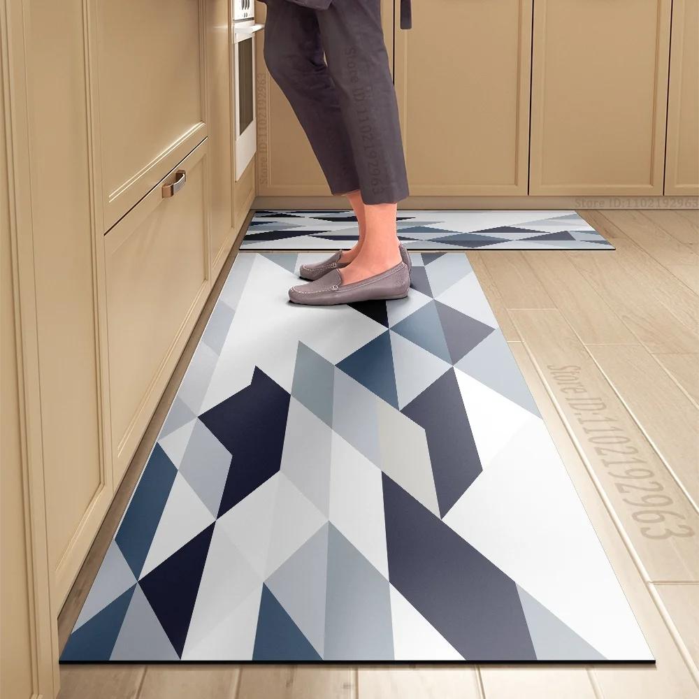 Kitchen Rug Durable Home Entrance Doormat High-end Kitchen Mats for Floor Waterproof House Hold Washable Non-slip Large Carpet