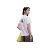 Anta Comfortable Simple Versatile Cartoon Round Neck Thin Breathable Short Sleeve T-Shirt Women Tops Warm-Jade-White 962526102-1