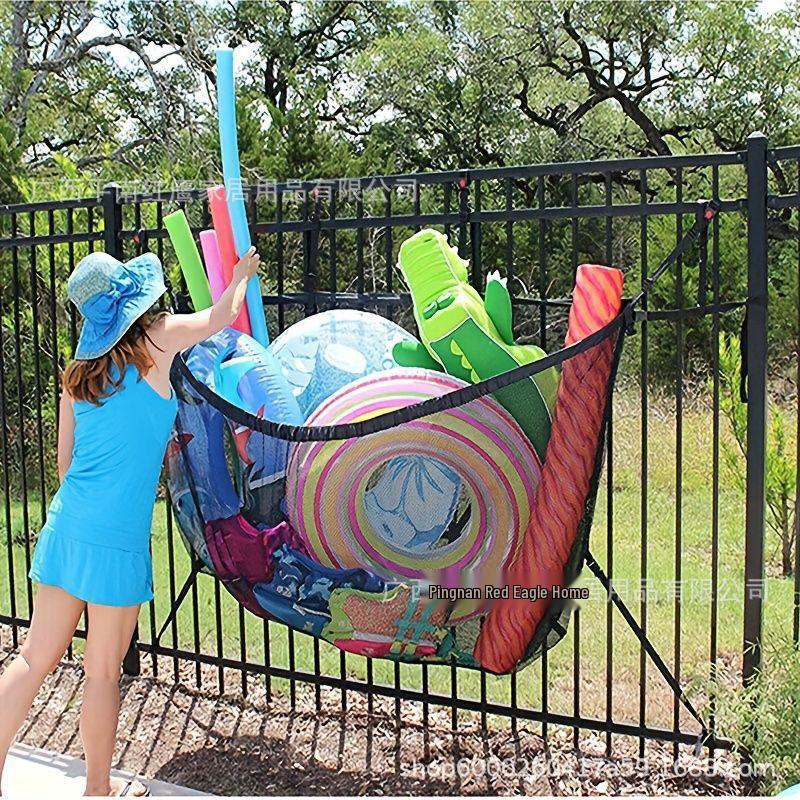 Large Capacity Mesh Bag for Swimming Pool Toys and Beach Gear