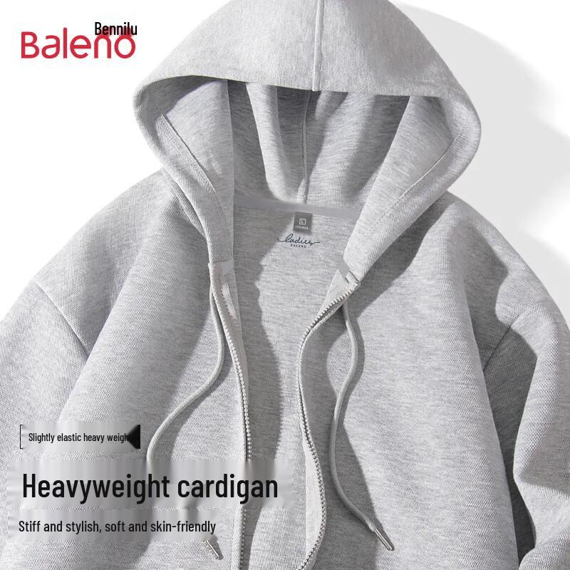 Baleno Men's Solid Hooded Zip Sweatshirt Cardigan