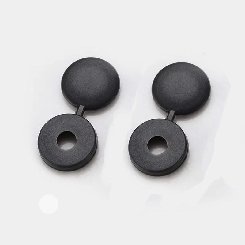 100pcs Plastic Self Tapping Screw Bolt Nail Nut Decorative Cap Protective Cover Hide Foldable Hinged for Furniture Car
