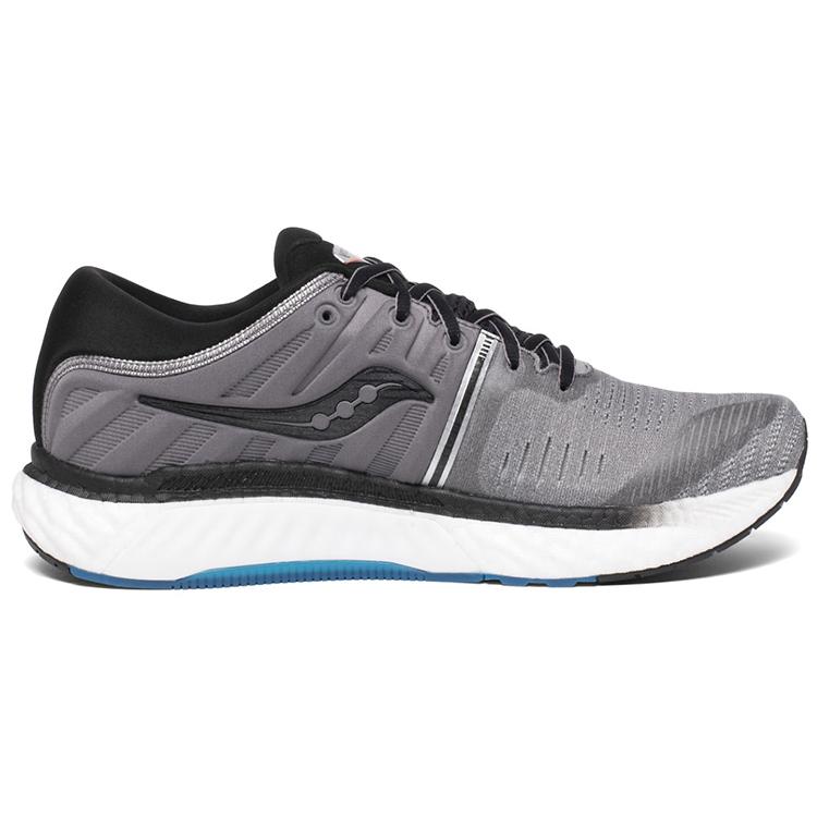 Saucony Hurricane Mesh Cushioning Slip Resistant Support Lightweight Low top Running Shoes Men's Gray Black S20544-25
