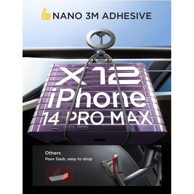 LANGJING 1080 Magsafe Car Phone Holder For Vehicles Mobile Support For The Holder in iPhone 14 13 Pro Max Plus