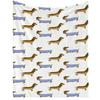 Cute Dachshunds Dog Soft Throw Blanket Warm Blankets Lightweight Tufted Fuzzy Flannel Fleece Throws Blanket for Bed Sofa Couch