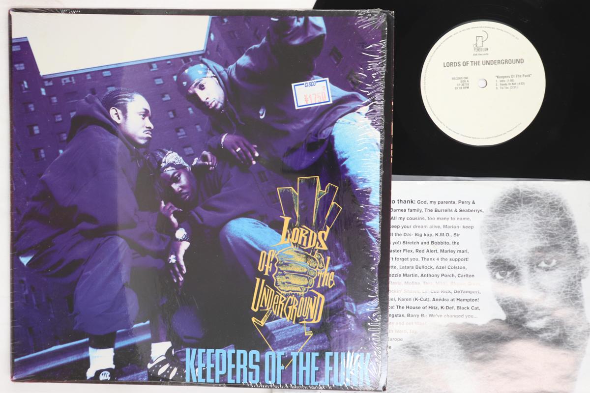 LP Record LORDS OF THE UNDERGROUND  Keepers Of The Funk E130710 PENDULUM 1994 US Rap  HipHopRB Used