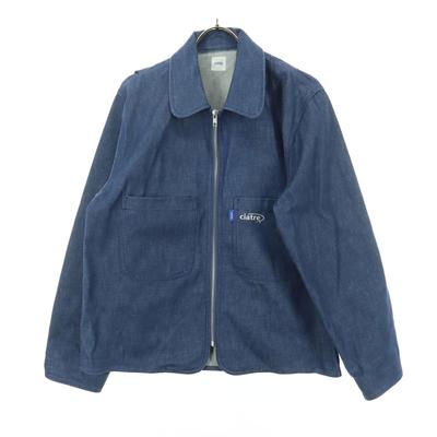 Ciatre Long Sleeve Full Zip Denim Jacket L Blue Men's Used