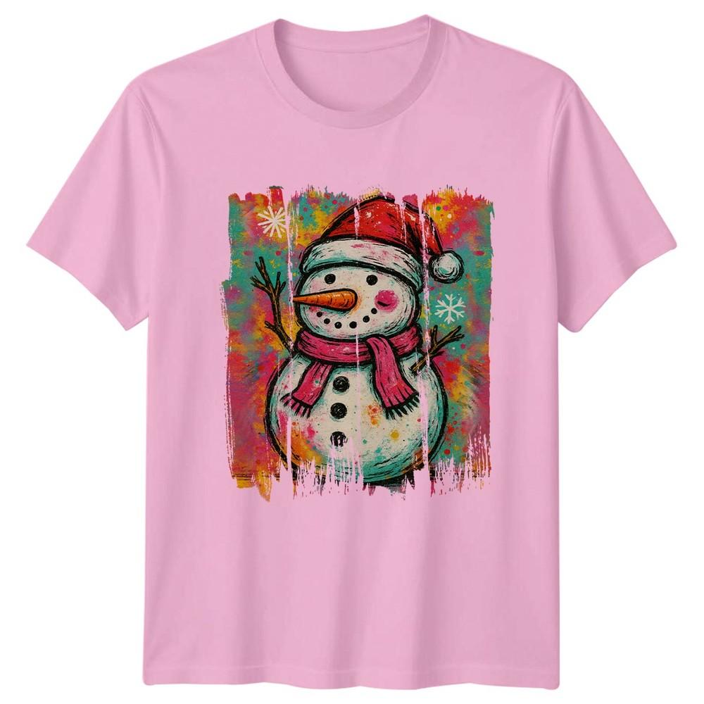 SnowUnisex Christmas Holidays Unisexs Unisexs Graphic Tee Shirt Festive Winter Design