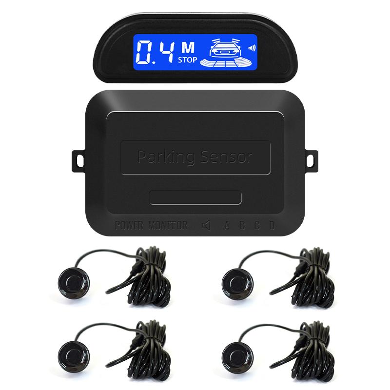 Hippcron Parking Sensor Kit Car Reverse Backup Parking Sensor System Car Accessory Buzzer Alarm Reverse display screen 4 Sensor чёрный
