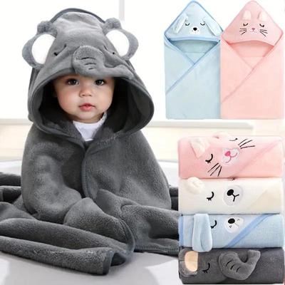 Süßes Badetuch für Babys, weiches, saugfähiges Handtuch, Wickeltuch für Neugeborene, Babydecken für Mädchen und Jungen