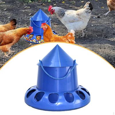 Pigeon Feeder Feeding Dish Large Capacity 13 Holes Automatic Bucket Hanging Poultry
