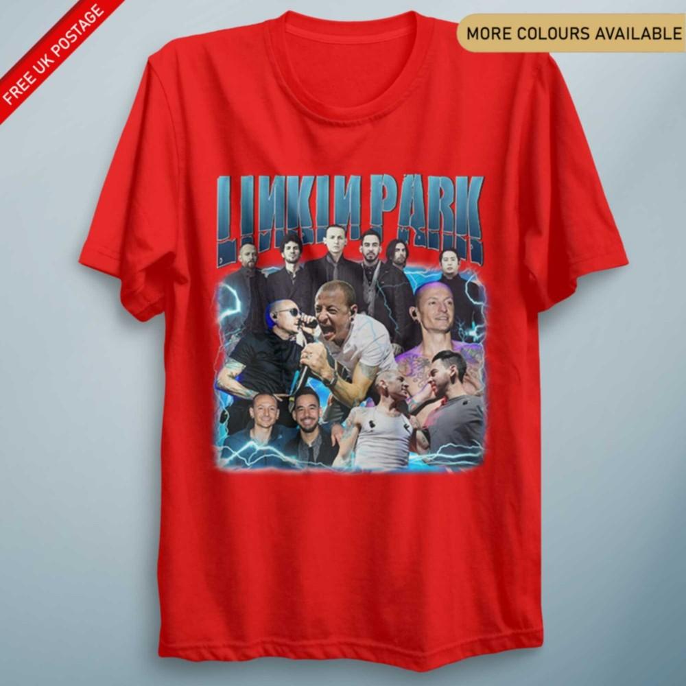 Vintage Lin Kin Par k Tshirt Unisex Top Kids Rock Tee Gift Tee Chester Memorial