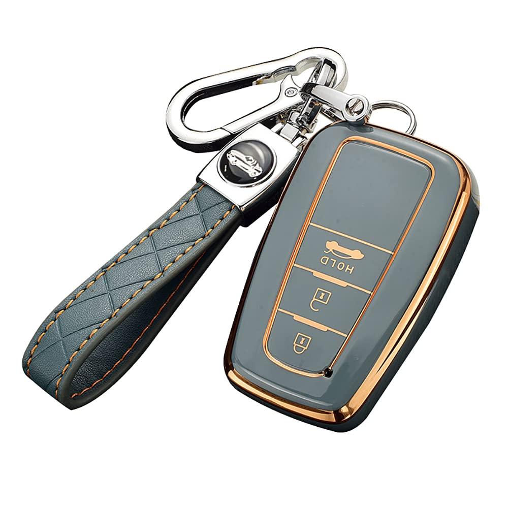 

и прочный смарт-ключ Toyota и ключ Совместимый с Land и Включает силиконовый чехол для пульта и серый Стильный, высококачественный,