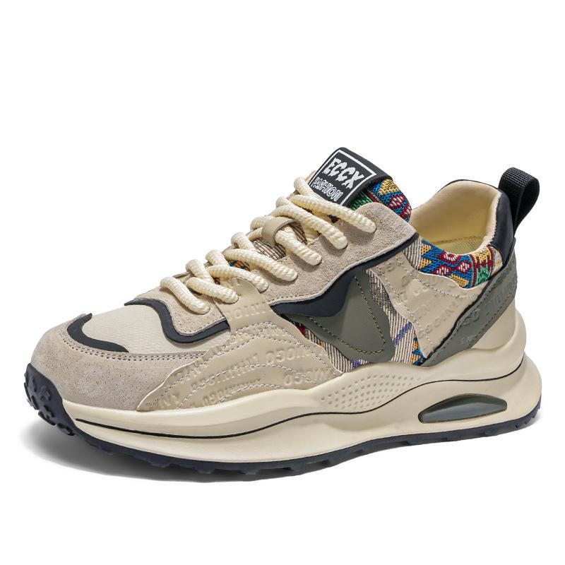 Men's shoes 2024 new autumn Internet celebrity explosion casual shoes youth versatile tide brand thick sole heightening dad shoes
