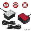 Alogy Saferide™ Lights LED Bike Light Waterproof Front and Rear Light 2 Pack