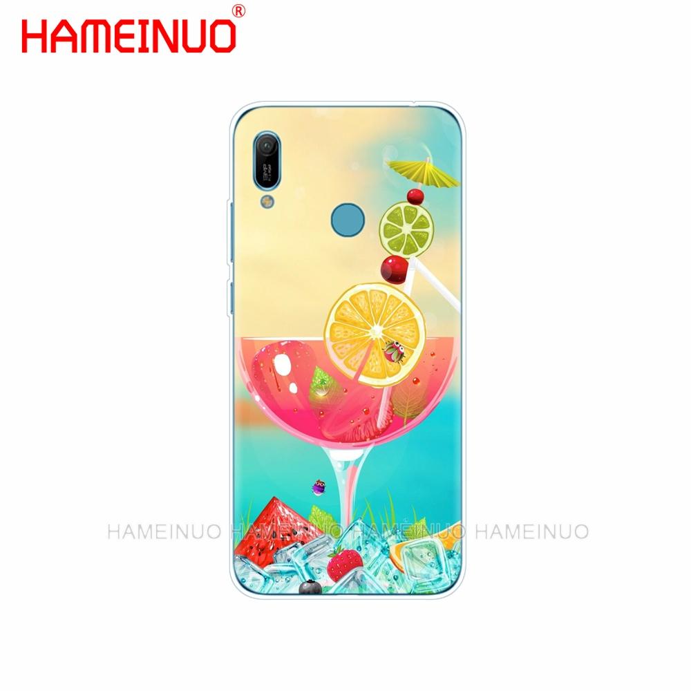 Silikonový kryt na telefon huawei Y5 Y6 Y7 Y9 PRO PRIME 2019 honor 8s 8a 20 LITE PRO 10i view 20 V20 Beer Summer Cocktai Food