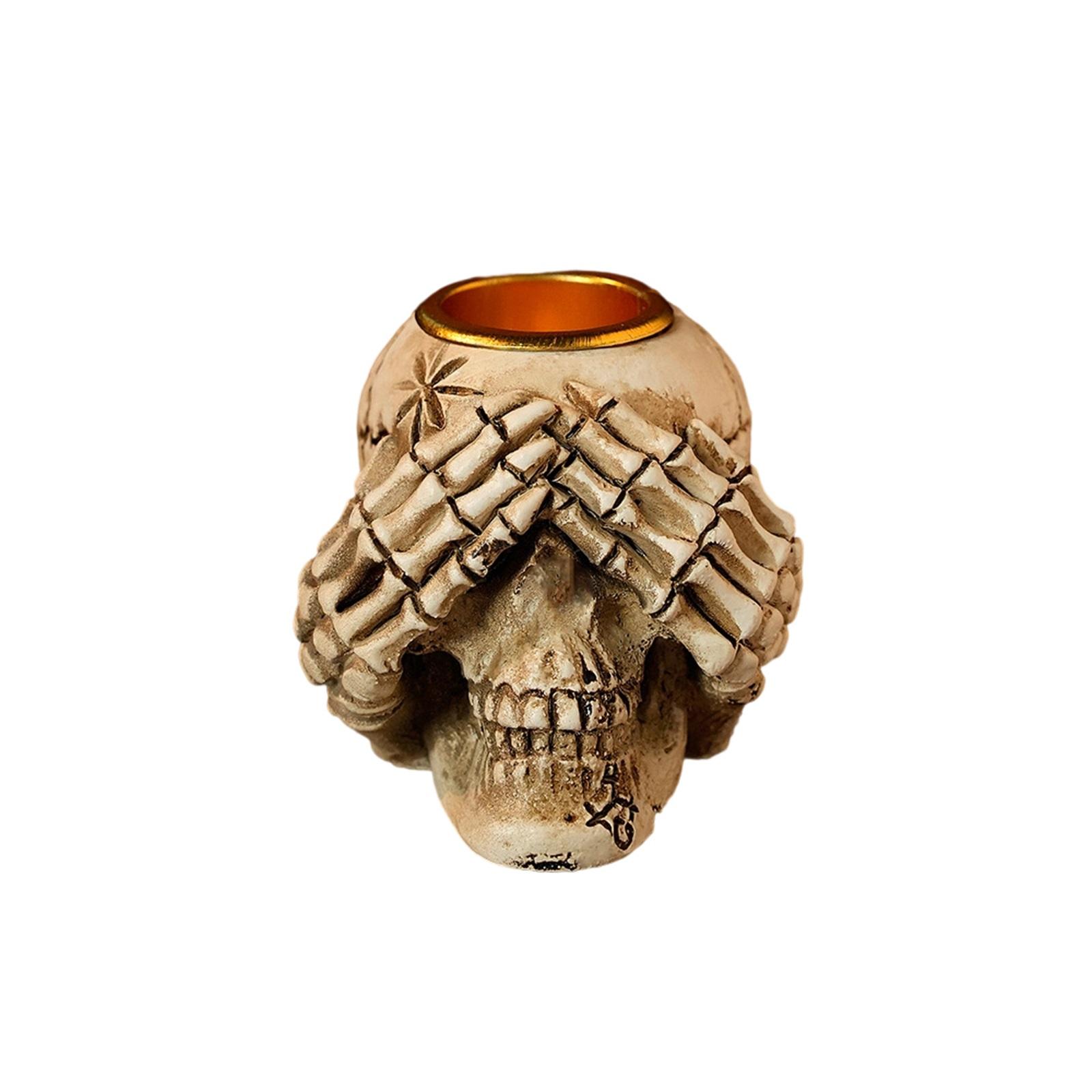 

Не слушай, не смотри, не говори. Смоляные подсвечники, украшения для создания атмосферы Хэллоуина One Size